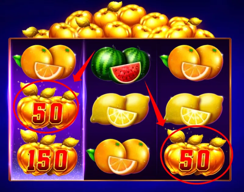 Bonus-Symbol mit Werten und Jackpot-Stufen